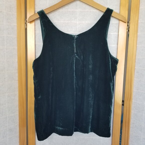 J. Crew Velvet Green Tank Top Size 2 NWT - Picture 8 of 10